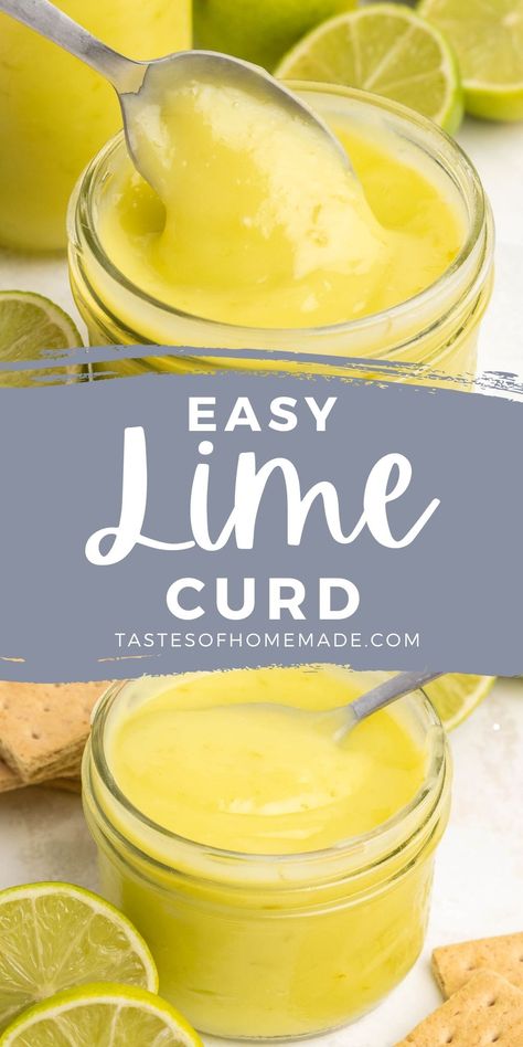 Lemon Lime Curd, Homemade Curd Recipe, Lime Curd Recipe Desserts, Lime Custard Recipe, Lime Food Recipes, Recipes Using Lime Curd, Lime Baking Recipes, Key Lime Curd Recipe, Easy Lemon Curd Recipe