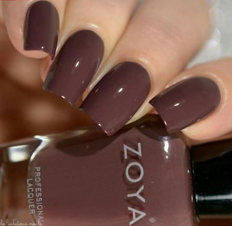 Makeup Scrapbook, Do It Yourself Nails, Nail Paint Shades, Brown Nail Polish, Brown Nail, Nail Polish Colors Fall, Zoya Nail, Zoya Nail Polish, Nagel Tips