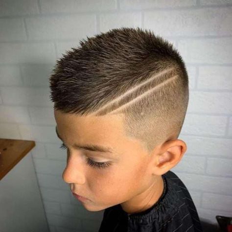 Haircut Design For Boys, Simple Hair Designs For Boys, Little Boy Haircut With Design, Short Boy Haircut For Boys, Fade Cuts For Boys, Cool Boys Haircuts Fade, Soccer Haircuts For Boys, Short Fade Haircut Boys, Designs In Hair For Boys