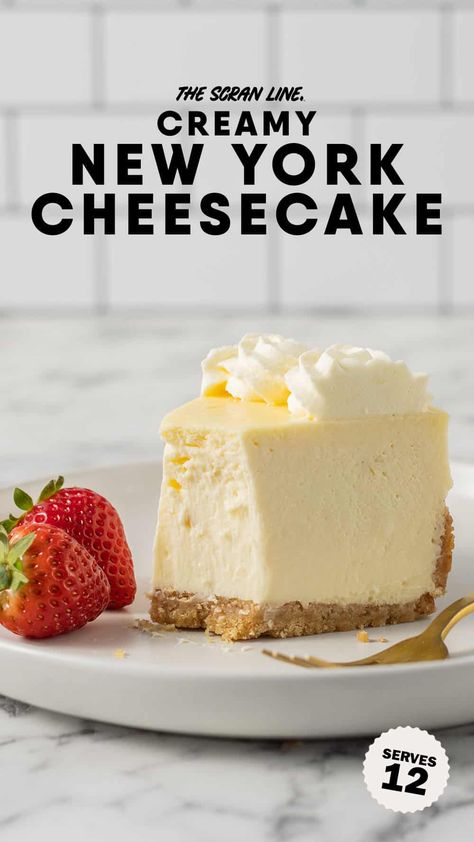 New York Style Cheesecake Cheesecake Recipes New York Ny Style, Best Ny Cheesecake Recipe, Cheesecake Ny Style, Tahoe Joes Cheesecake Recipe, Ew York Cheesecake, Ny Style Cheesecake Recipe, Ny Cheesecake Recipe New York Style, Easy New York Cheesecake, Gluten Free New York Cheesecake