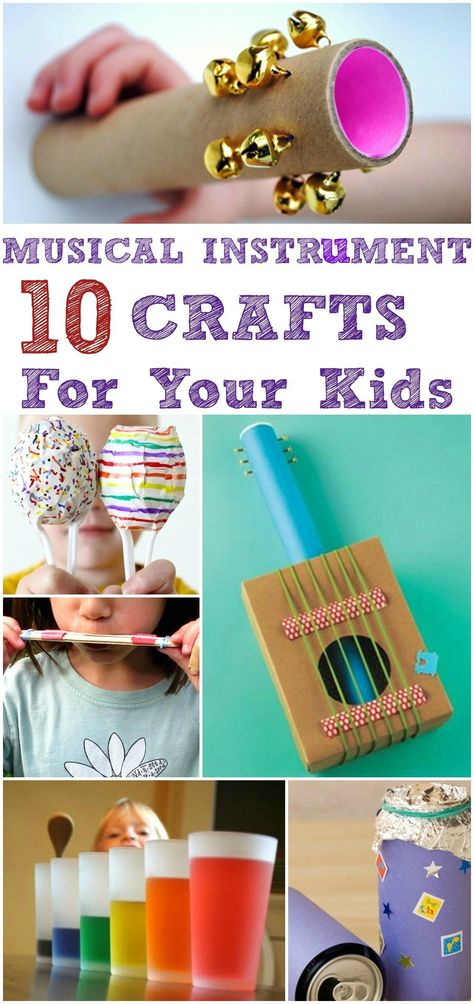 Musical Instrument Crafts For Kids: This is a great way to encourage a love for music and hone your little ones’ imagination and creativity.Here are the top 10 homemade musical instrument Instrument Crafts For Kids, Musical Instrument Crafts For Kids, Instrument Crafts, Instrument Craft, Homemade Musical Instruments, Homemade Instruments, Diy Instruments, Music Crafts, Diy Musical Instruments