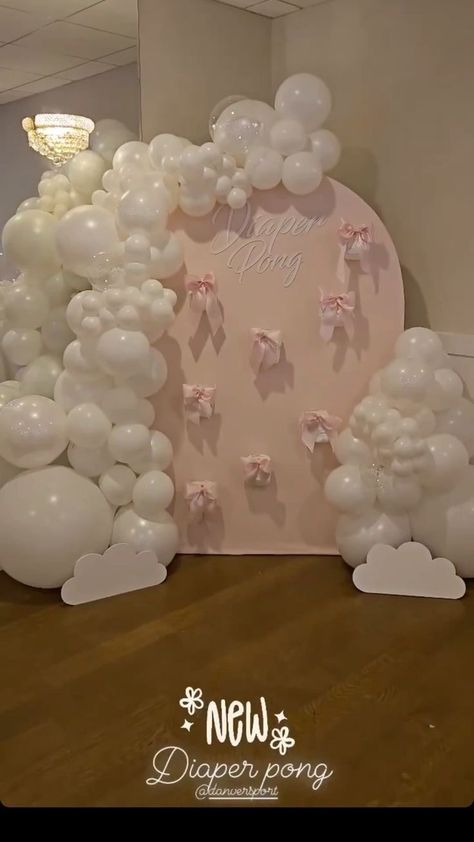 Onederful Party Ideas, Pink And White Birthday Party Ideas Decoration, Coquette Birthday Backdrop, Coquette Decorations Party, Coquette Birthday Party Decorations, Coquette Sweet 16, Quince Decorations Pink, Coquette Party Decoration, Birthday Photoshoot Backdrop