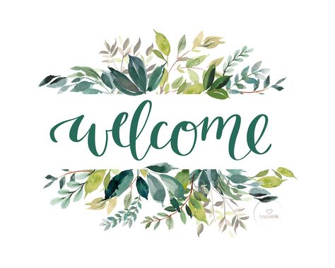 Motivational Sentences, Diy Lettering, Welcome Words, Welcome Images, Diy Project Ideas, Diy Calligraphy, Woodland Floral, Illustration Lettering, Welcome Door Signs