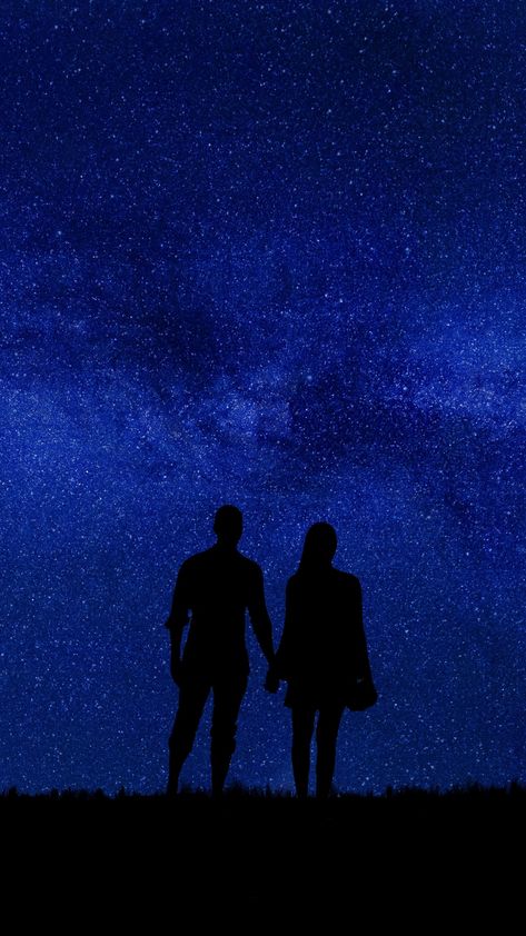 Couple, silhouettes, starry sky, romance, night wallpaper Check more at https://www.backgroundscool.com/love/couple-silhouettes-starry-sky-romance-night-wallpaper/ Relationships Drawing, You Are My Forever, Cute Love Photos, Romantic Wallpaper, Night Wallpaper, Love Wallpapers Romantic, Romantic Photography, Couple Silhouette, Couple Poses Reference