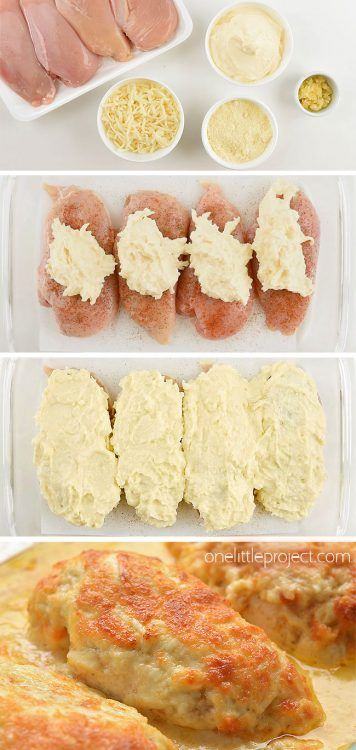 Creamy Garlic Parmesan Chicken, Million Dollar Chicken, Diner Recept, Garlic Parmesan Chicken, Parmesan Chicken, Creamy Garlic, Garlic Parmesan, Chicken Dishes Recipes, Million Dollar