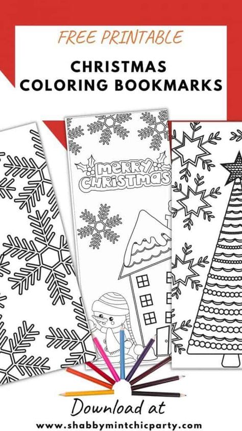 Winter Bookmarks, Coloring Bookmarks Free, Christmas Party Printables, Bookmarks To Color, Free Printable Bookmarks, Christmas Bookmarks, Christmas Download, Free Printable Gifts, Winter And Christmas