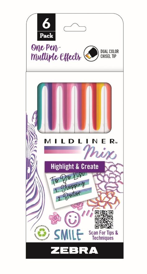 PRICES MAY VARY. Versatile creative tool! Double the fun with two pops of color in one these creative markers are great for highlighting, hand lettering and creative expression Bring your bullet journal to life! Zebra Pen Mildliner Mix Highlighters have a unique, mild color that makes any creative work a little more snazzy in the office, art department or studio Layer ink for extra creativity! Translucent, water-resistant ink in soft colors layers beautifully and won’t bleed through the page; Do Preppy Markers, The Office Art, Highlighter Marker, Mildliner Highlighters, Zebra Mildliner, Highlighter Set, Art Supply Stores, Marker Set, Highlighters Markers