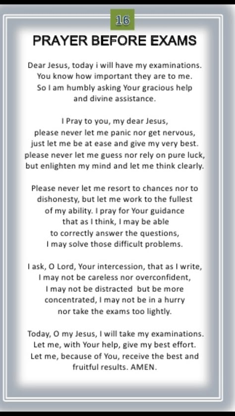 Prayers To Pass An Exam, Prayer For Academic Success, Prayer For Exams Finals, Test Prayer, Prayer For Exam Success, Prayer Before Exam, Birthday Prayer For Friend, Exam Prayer, Before Exam