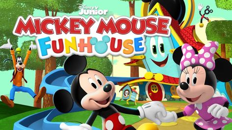 Watch Mickey Mouse Funhouse | Disney+ Mickey Mouse Imagenes, Blue Heeler Puppies, Fantasy Play, Heeler Puppies, Blue Heeler Dogs, Homeschool Crafts, Baby Education, Disney 100, Minnie Bow