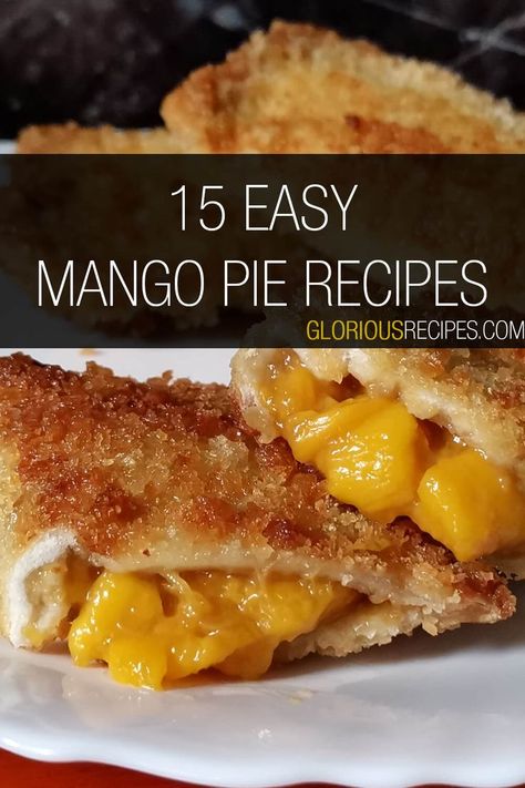 Mango Pie Recipes Mango Pie, Easy Pie Recipes, Mango Recipes, Mini Pies, Pie Dessert, Best Dessert Recipes, Pie Crust, Pie Recipes, Fun Desserts