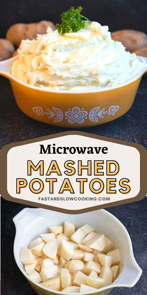 Cooking Potatoes In Microwave, Fast Mashed Potatoes Easy, Microwave Mashed Potatoes Recipes, Steamed Potatoes In Microwave, Microwave Side Dishes, Can You Freeze Mashed Potatoes, Microwave Potatoes Recipes, Fast Mashed Potatoes, Microwave Potato Recipes