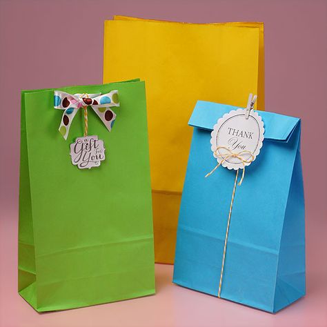 Colorful Paper Bags for Lunches, Goodies, and Presents! #favorideas #favorbags Upsherin Ideas, Secret Santa Christmas Gifts, Candy Cup, Wholesale Packaging, Chalkboard Labels, Colorful Paper, White Peony, Plastic Spoons, Brown Paper Bag