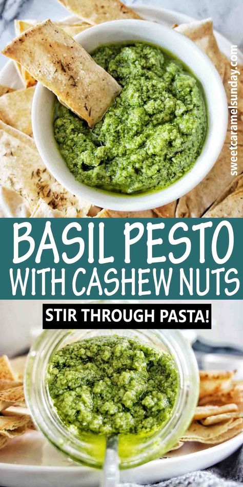 Cashew Pesto Recipe, Cashew Pesto, Vegan Sauce Recipes, Pesto Vegan, Processor Recipes, Beacon House, Basil Pesto Recipes, Vegan Parmesan Cheese, Vegan Pesto