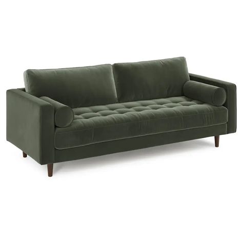 Contemporary Sofas & Couches | Article Modern Living Room Seating, Tufted Velvet Sofa, Sven Sofa, Green Ottoman, Velvet Tufted Sofa, Pacific Green, Tufted Loveseat, Modern Sofa Couch, Tufted Seat Cushion