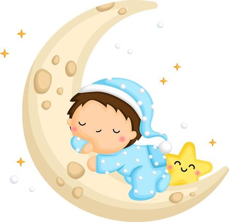 A cute boy sleeping on the moon | Free Vector #Freepik #freevector Sleep Cartoon, Sleeping On The Moon, Boy Sleeping, Moon Cartoon, Anime Bebe, Bohemian Baby Shower, Sleeping Animals, Birthday Cake Topper Printable, Baby Logo