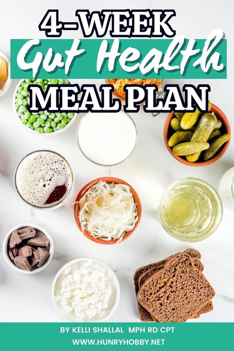 This 4-week gut health meal plan was created for my GI MAP Clients to support gut healing. For them, it accompanies an individualized supplement and lifestyle protocol. But testing can be expensive and a big commitment. Starting with this meal plan along with the gut health fab five (high-quality L-glutamine, magnesium, fish oil, multi-vitamin with zinc, and high-dose probiotics) is a great way to start, along with adding an extra hour of sleep a night to improve your gut health! Gut Health Meal Plan, Healthy Gut Diet, Health Meal Plan, Improve Your Gut Health, Gut Health Diet, Health Diet Plan, Sample Meal Plan, Health Guru, Probiotic Foods