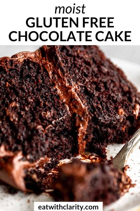 Ina Garten Chocolate Cake, Gluten Free Chocolate Cake Recipe, Gluten Free Cake Recipe, Gluten Free Chocolate Cake, Easy Gluten Free Desserts, Dairy Free Cake, Cookies Gluten Free, Vegan Chocolate Cake, Gluten Free Cake