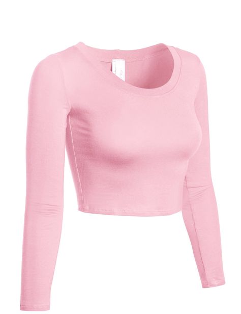 Cropped long sleeve top