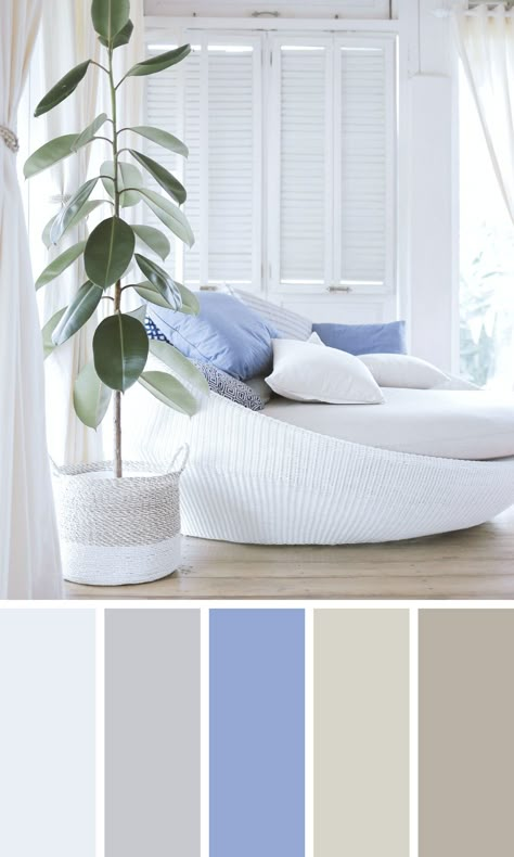 Check out this wonderful soft pastel color scheme that is just perfect for the beach house. It has a relaxing and recharging vibe and it great for generating new creative ideas. #colorpalette #colorinspiration Calming Home Color Palette, Relaxing Color Palette Bedrooms, Pastel Color Palette For Bedroom, Blue Color Palette For Bedroom, Pastel Colour Living Room Ideas, Pastel Color Palette Interior Design, Pastel Colors House Interior, Pastel Colour House Interior, Pastel Colour Palette For Bedroom