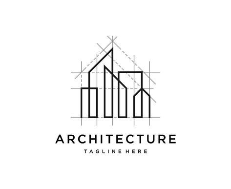 Architecture logo design vector template. Architect and Construction vector logo template Architecture Firms Logos, Architectural Logo Design, Architect Firm Logo, Architect Logo Design Ideas, Architecture Company Logo, Architecture Firm Logo, Architectural Font, Architecture Logos, Logo Color Combinations