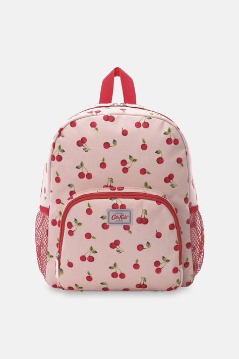 Cherries Kids Classic Large Backpack | Cath Kidston Swimming Kit, Kids Bag, New In Fashion, Kids' Bag, Top Backpacks, Pink Backpack, Cath Kidston, Oil Cloth, Bags Fashion