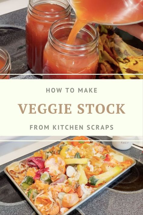 Making Vegetable Stock From Scraps, Veggie Stock From Scraps, Vegetable Stock From Scraps, Homemade Vegetable Stock, Homestead Projects, Grocery Hacks, Vegan Sauce, Carb Dishes, Vegetable Scraps