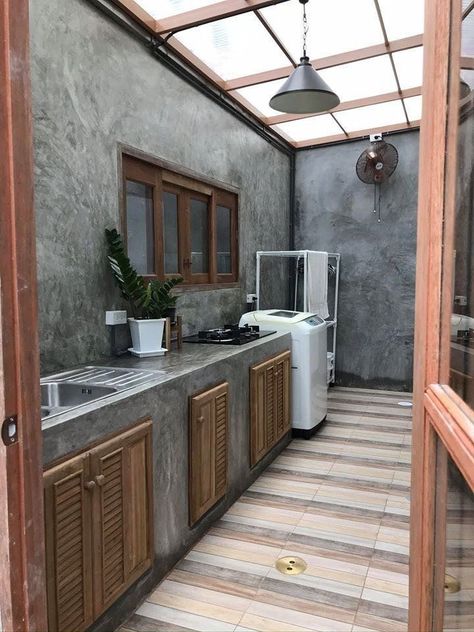 Outdoor Laundry Room Ideas Small Spaces, Kitchen Ideas Philippines, Dirty Kitchen Design Philippines, Outdoor Laundry Rooms, Dirty Kitchen Design, Kitchen Design Small Space, Laundry Room Ideas Small Space, Dirty Kitchen, Desain Pantry