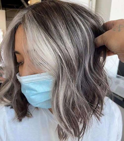 Grey Blending Is The Hair Trend For Flawless Colour Transition | Femina.in Grey Blending Hair, Grey Blending, Grey Hair Transformation, Grey Hair Inspiration, Lighter Hair, Grey Roots, Gray Hair Growing Out, Natural Gray Hair, Transition To Gray Hair