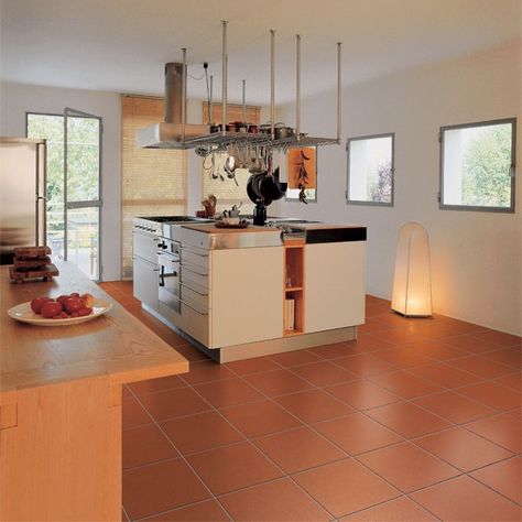 Kitchen floor cotto with stain resistant finishing Terracota Kitchen Floor, Modern Terracotta Floor, Cabin Style Decor, Concrete Floors Living Room, Marble Tile Kitchen, Terracotta Floor, Floor Tile Design, Marble Tile Floor, 카페 인테리어 디자인