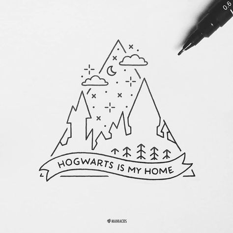 If you're a fan of Harry Potter and are looking for Harry Potter drawing ideas and references, I've got you covered. In this post, I'm sharing 16 Harry Potter drawings to inspire you. Hogwarts drawing. Harry Potter Drawing Ideas, Harry Potter Drawings Easy, Harry Potter Drawing, Haft Vintage, Hogwarts Is My Home, Harry Potter Sketch, Harry Potter Journal, Harry Potter Art Drawings, Harry Potter Painting