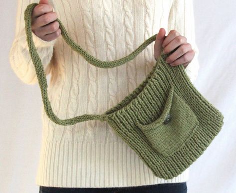 Ugg Bag, Purse Patterns Free, Knitting Bag Pattern, Crossbody Bag Pattern, Knit Purse, Bag Pattern Free, Handbag Pattern, Crochet Purse Patterns, Crochet Purse