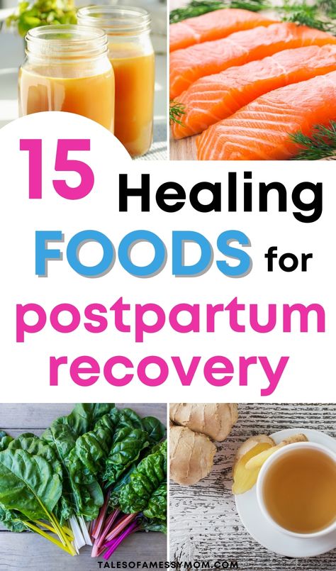 The Most Healing Foods for Postpartum Recovery - Tales of a Messy Mom Postpartum Healing Soups, Foods For Post Partum Healing, Postpartum Oatmeal, Postpartum Teas, Postpartum Nourishment, Healing Meals, Healing Kitchen, Healing Postpartum, Healthy Postpartum