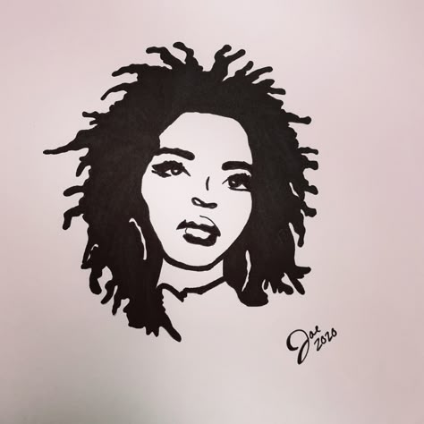 Follow me on ig @_jae.art_  the beautiful Ms. Lauryn Hill ❤️ @therealjaebae #stencilart #art Lauren Hill Tattoo Ideas, Ms Lauryn Hill Tattoo, Lauryn Hill Tattoo Ideas, Lauren Hill Tattoo, Lauryn Hill Drawing, Lauryn Hill Art, Lauryn Hill Tattoo, Black Culture Tattoos, Hill Tattoo