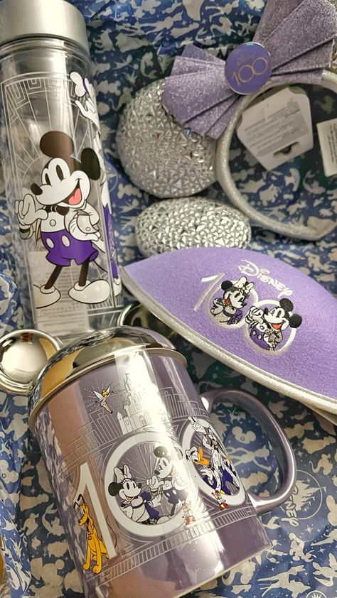 #disney #disney100 #disneyears #disneymerch #disneycollectible #purple #disneymug Disney Sweets, Disney 100 Years, Disney Mug, Disney Merch, Disney Collector, Disney 100, Disney Aesthetic, Disney Collectables, Disney Ears