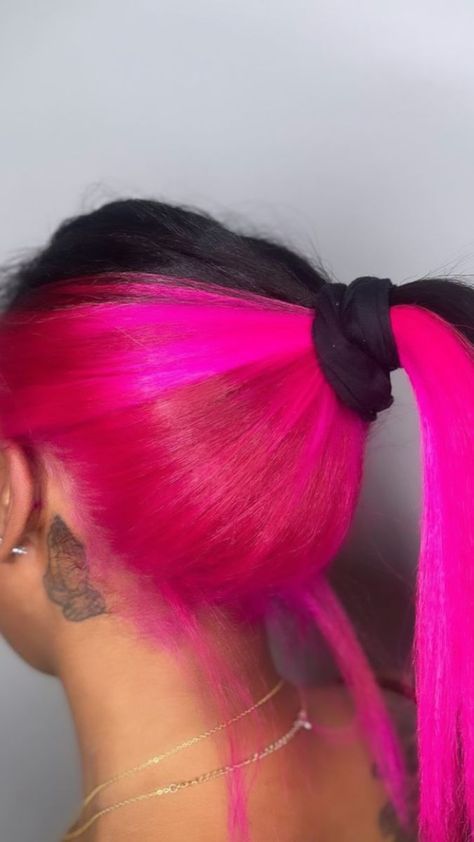 Hair Stripes, Pink Hair Dye, Peekaboo Hair, Edges Hair, Dyed Hair Inspiration, Braids Hairstyles Pictures, Girls Natural Hairstyles, Cute Box Braids Hairstyles, Dyed Natural Hair