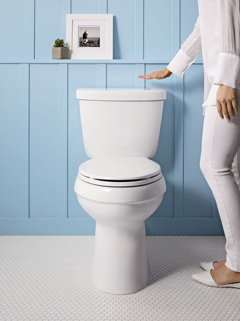 Read This Before You Buy a Toilet - This Old House Geberit Toilet, Old Washing Machine, Dual Flush Toilet, New Toilet, Flush Toilet, Blue Bathroom, One Piece Toilets, American Standard, Toilets