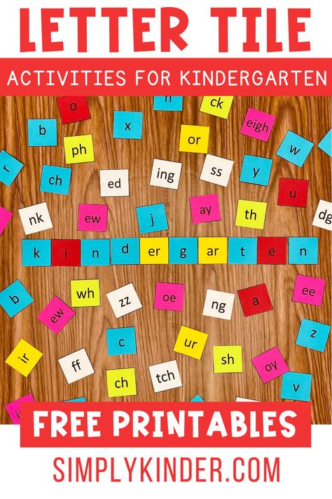 Letter Tiles Printable, Kindergarten Building, Wild Schooling, Letter Sounds Kindergarten, All About Spelling, Letter Sound Recognition, Read Letters, Letters And Sounds, Teaching Sight Words