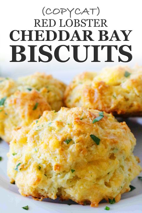 Red Lobster Garlic Cheddar Biscuits, Copycat Red Lobster Biscuits, Dinner Biscuit, Lobster Biscuits, Ball Food, Red Lobster Cheddar Bay Biscuits, Flavored Butters, Red Lobster Biscuits, Pudding Chia