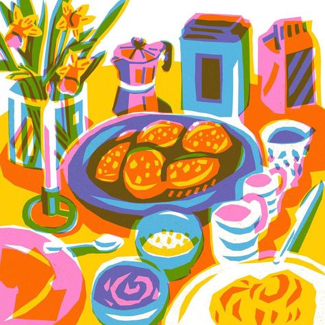 https://www.instagram.com/p/CZuOsFps3bW/?utm_medium=share_sheet Risograph Illustration, Risograph Poster, Riso Print, Risograph Print, My Portfolio, Kitchen Prints, Personal Website, Retro Illustration, Print Poster