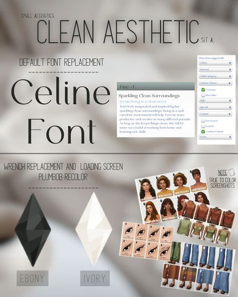 Clean Aesthetics [Sims 4 Default Set] | Patreon Sims 4 Default Cas Background, Sims 4 Cas Organizer Mod, Sims 4 Wrench Replacement, Sims 4 Boarding School Mod, The Sims 2 Default Replacements, Sims 4 Mods Folder Organization, Sims 4 Phone App Override, Sims 4 Aggressivekitty, Sims 4 Cc Replacement