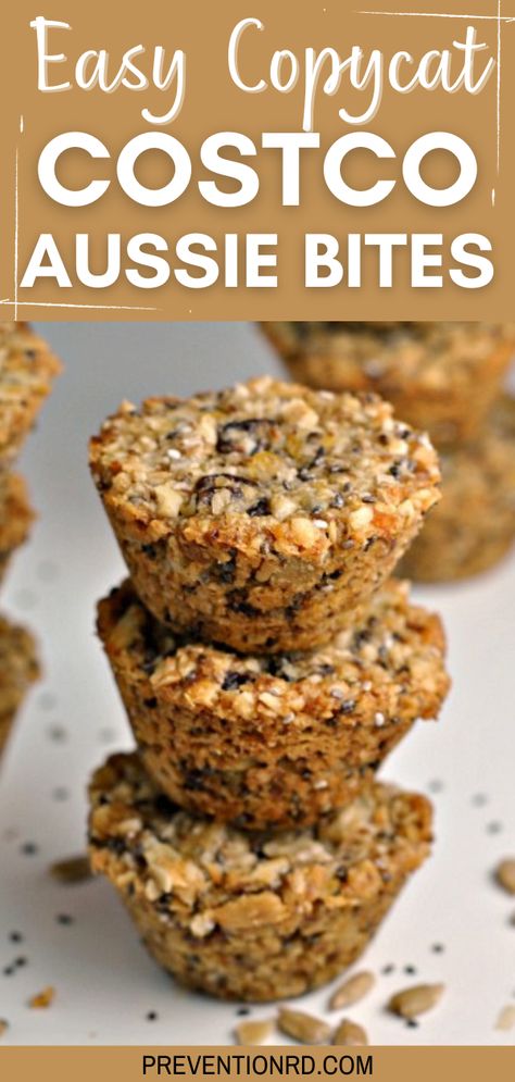 Aussie Bites, Honey And Coconut Oil, Granola Bites, Breakfast Cookies Healthy, Dried Apricots, Healthy Sweets Recipes, Free Snacks, Homemade Snacks, Flaxseed