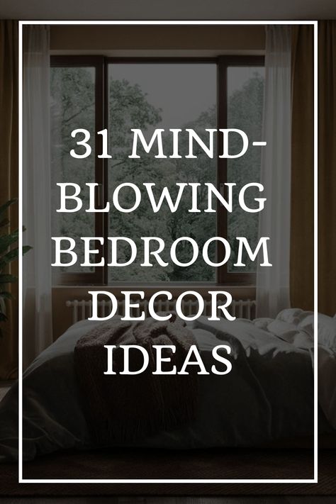 31 Mind-Blowing Bedroom Decor Ideas Nice Room Decor Ideas, Bedroom Accent Pieces, Unusual Bedroom Decor, Bed Against Fireplace, Modern Bedroom Storage Ideas, Small Sophisticated Bedroom, Rich Looking Bedroom Ideas, Cool Bedrooms For Adults, Shop Bedroom Decor