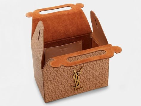 Ysl Lunch Box Bag, Lunch Box Design, Bizarre Fashion, Happy Meal Box, Luxury Lifestyle Girly, French Luxury, Handbag Collection, Lunch Box Bag, Closet Essentials