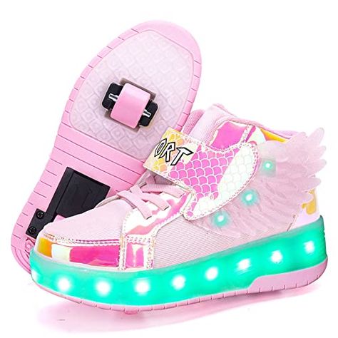 Sneakers For Boys, Roller Skate Shoes, Roller Shoes, Light Up Shoes, Boys Sneakers, Roller Skate, Roller Skates, Kids Luggage, Fashion Lighting