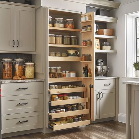 29 Small Kitchen Storage Ideas to Maximize Space Small Kitchen Maximum Storage, Storage In Small Kitchen, Small Kitchen With Peninsula, Small Kitchen Storage Ideas, Peninsula Kitchen, Under Shelf Basket, Kitchen Storage Ideas, Leisure Space, Small Kitchen Storage