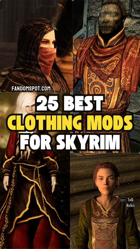 Skyrim Hair Mods, Skyrim Outfits, Skyrim Armor Mods, Skyrim Characters, Skyrim Armor, Skyrim Special Edition Mods, Skyrim Mods, Make A List, Rings Accessories