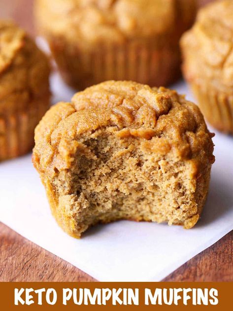 Keto Pumpkin Muffins, Low Carb Pumpkin Muffins, Coconut Flour Muffins, Low Carb Pumpkin Recipes, Keto Muffin Recipe, Gluten Free Pumpkin Muffins, Pumpkin Muffin Recipes, Coconut Flour Recipes, Low Carb Muffins