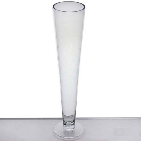 PRICES MAY VARY. ✨ELEGANT CENTERPIECES – Decorate your special day with our elegant tall clear glass trumpet centerpiece vases. ✨PREMIUM MATERIAL – Crafted from high quality glass. These glass trumpet vases are perfect for your home, garden or event decor. ✨GREAT GIFT IDEA – Accent your special day with our graceful centerpieces. It also makes a wonderful gift for weddings, holidays and anniversaries. ✨EVENT DECORATIONS – Pair these trumpet vases with other BalsaCircle wedding decorations, such Vases On Ground Wedding, Glass Trumpet Vases, Making Tall Vases, Three Feet Tall Glass Wedding Flower Vases, Dollar Tree Wedding Vases, Reversible Trumpet Vase Centerpieces, Flower Centerpieces Tall Vases, Tall Glass Vases With Lights, Clear Vases Wedding Centerpieces