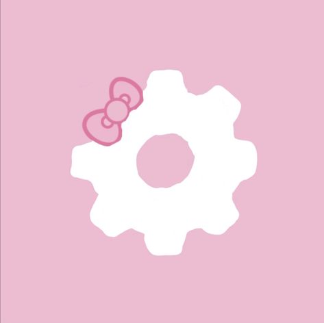 Hello Kitty Settings App Icon, Hello Kitty Shortcuts, Pink Hello Kitty Wallpaper, Apps Kawaii, Plain Pink Background, Pink Hello Kitty Wallpaper Iphone, Cat App, Kawaii App, Pink Wallpaper Hello Kitty