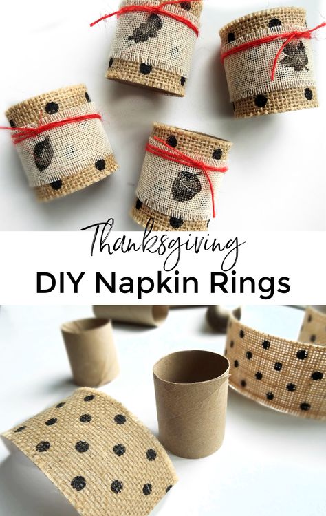 Cheap Napkin Rings Diy, Paper Towel Roll Napkin Rings, Diy Holiday Napkin Rings, Toilet Paper Roll Napkin Rings, Thanksgiving Napkin Rings Diy Fall, Diy Napkin Rings Easy, Diy Thanksgiving Napkin Rings, Diy Napkin Rings Thanksgiving, Diy Table Setting